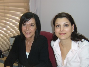 Matina Symeonidi (right) and Kyriaki Mistakidou